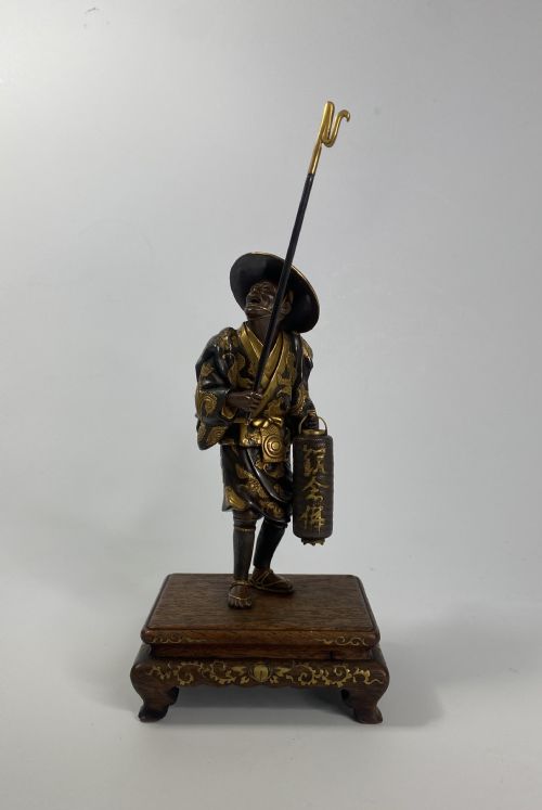 Miyao Eisuke Bronze Figure. Japan, C. 1900. Meiji Period.