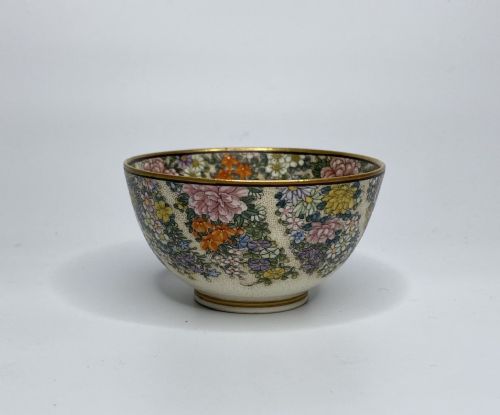 Satsuma Pottery ‘Millefleur’ Bowl, Kinkozan, Meiji Period.