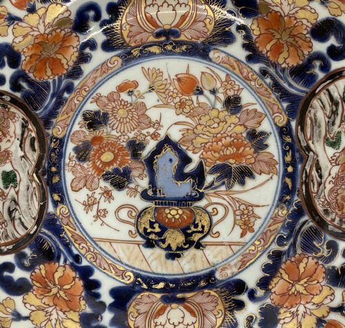 fig 1. Japanese Imari dish, Arita, c. 1700, Genroku Period.