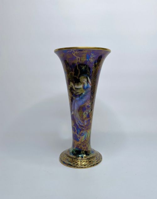 Wedgwood Fairyland Lustre Vase, Butterfly Women, C. 1925.