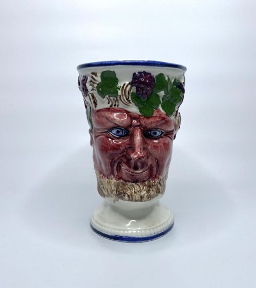 fig 1. Scottish pottery Bacchus mug, of large size, c. 1840.