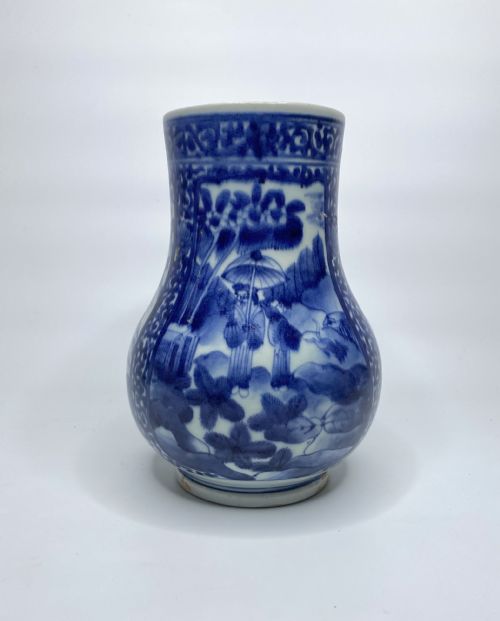 fig 1. Arita porcelain tankard, Japan, c. 1700. Genroku Period.
