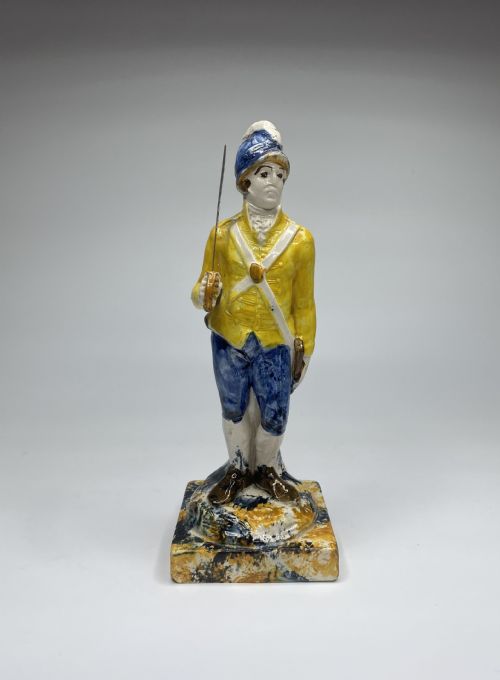 Prattware Figure ‘Loyal Volunteer’, C. 1790.
