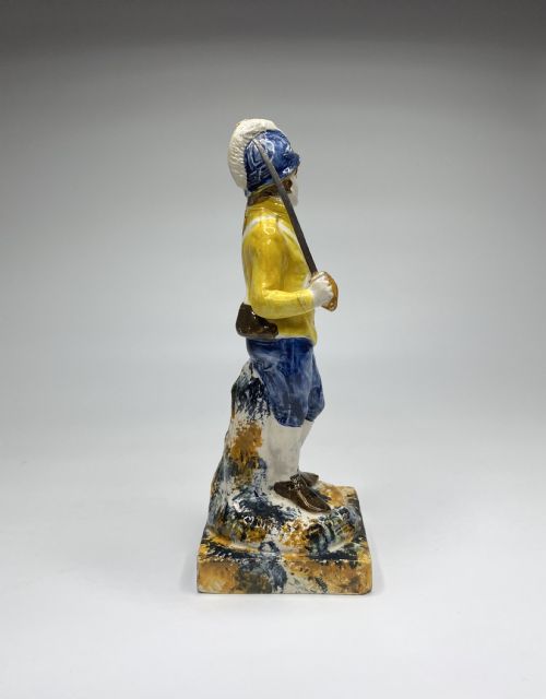 fig 1. Prattware figure ‘Loyal Volunteer’, c. 1790.