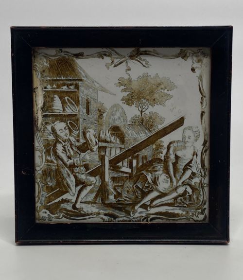 Liverpool Delft Tile, John Sadler Print, C. 1770.