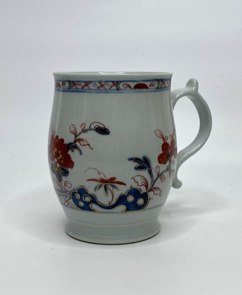 William Reid Porcelain Mug, C. 1756. Chinese Imari Taste.