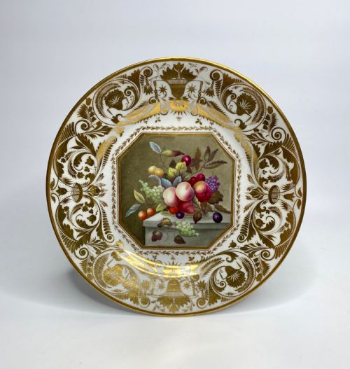 Derby Porcelain Plate, Thomas Steele, C. 1820.
