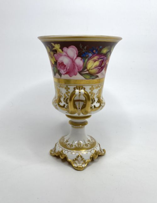PAIR OF ROYAL CROWN DERBY URNS ALBERT GREGORY D 1900 - ADDITIONAL PHOTO 8