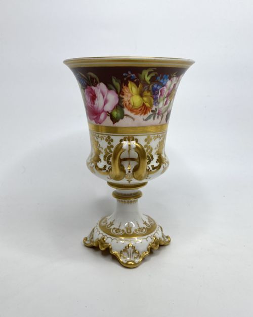 PAIR OF ROYAL CROWN DERBY URNS ALBERT GREGORY D 1900 - ADDITIONAL PHOTO 10