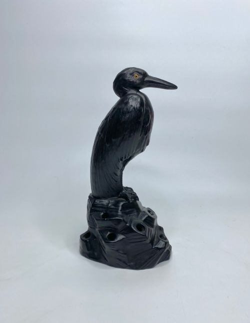 Wedgwood Basalt ‘Heron’, E.w. Light, C. 1913.
