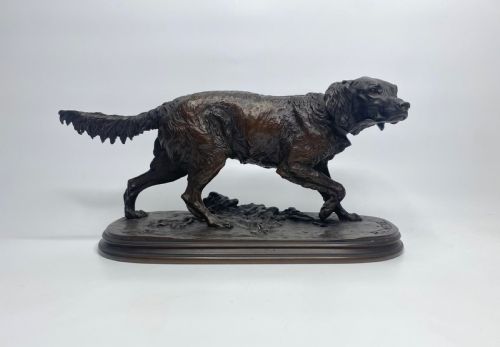 P.j. Mene, ‘Retriever’, French Animalier Bronze, C. 1845.