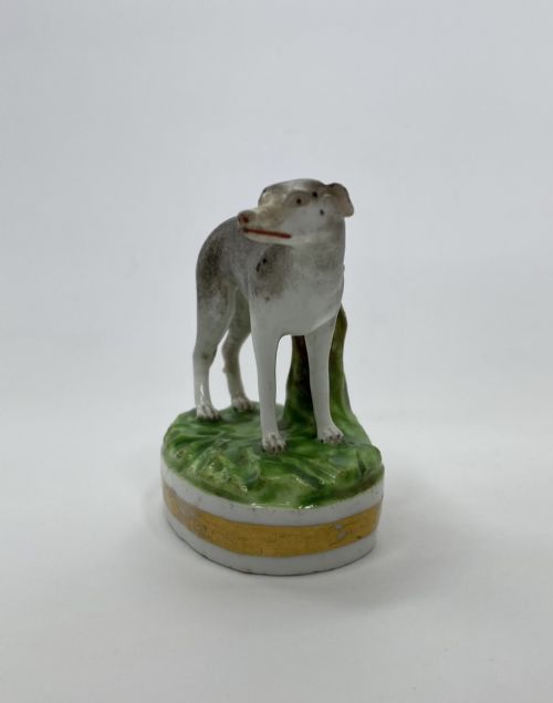 fig 1. Derby porcelain Greyhound, c. 1830.