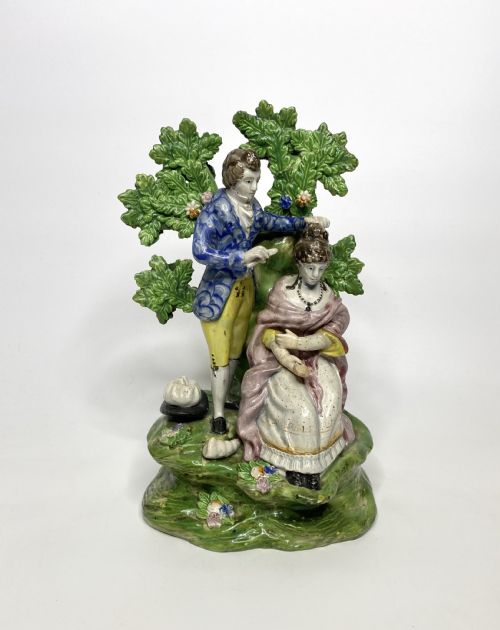 Staffordshire Bocage Group, Hairdresser, C. 1820.
