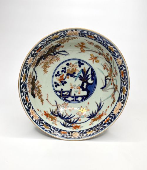 fig 1. Japanese porcelain Imari bowl, c. 1700, Genroku Period.
