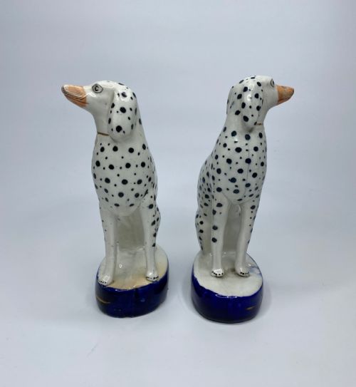 fig 1. Pair Staffordshire Dalmatians, c. 1850.