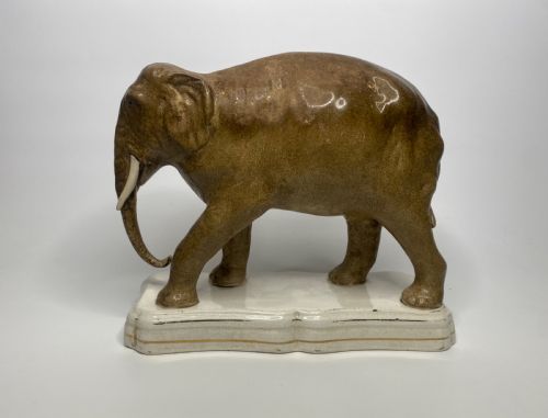 Staffordshire Pottery Elephant, ‘Jumbo’, C. 1860.