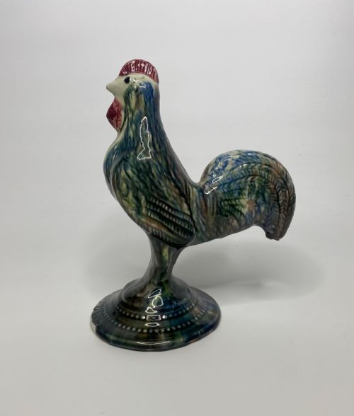 Scottish Pottery Cockerel Money Box, C. 1880.