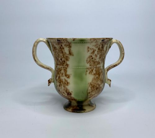 Staffordshire Whieldon Glaze Loving Cup, C. 1760.