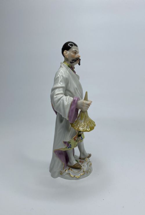 PAIR MEISSEN FIGURE JAPANESE COUPLE C 1930 - ADDITIONAL PHOTO 3