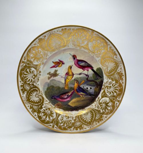 Derby Porcelain Plate by Richard Dodson, C. 1815.