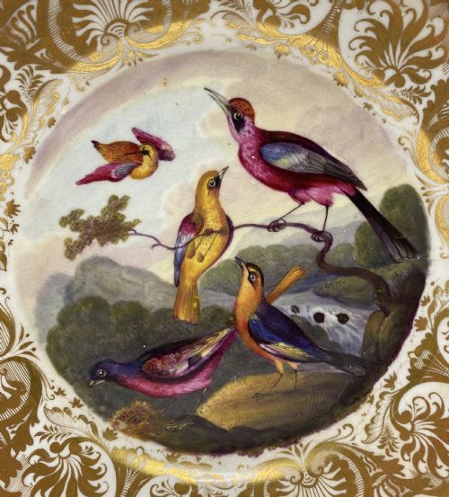 fig 1. Derby porcelain plate by Richard Dodson, c. 1815.