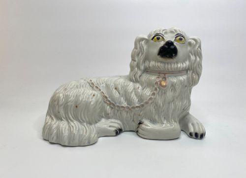 fig 1. Rare pair of Staffordshire Spaniels, c. 1850.