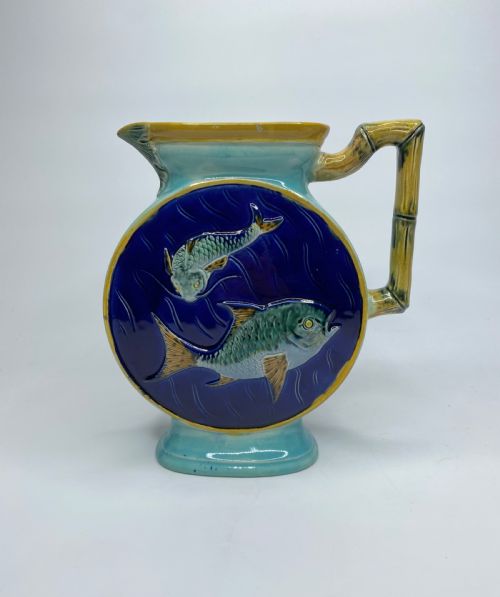 Joseph Holdcroft Majolica Jug, C. 1870.