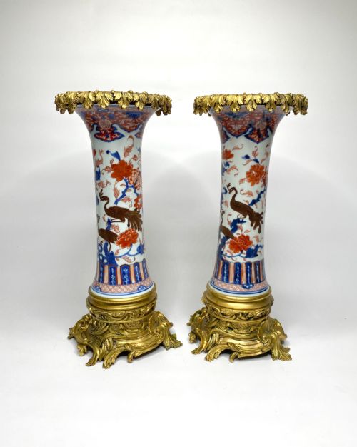 Chinese Imari & Ormolu Vases, Kangxi Period, C. 1700.