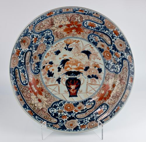 Japanese Imari Charger, Arita, C. 1700, Genroku Period.