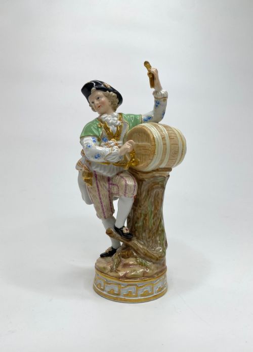 fig 1. Meissen porcelain Vintner & Companion, c. 1870.