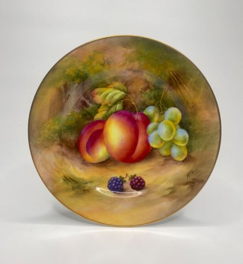 Royal Worcester ‘Fruit’ Plate. Horace Price, D. 1935.