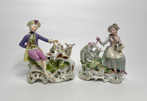 Meissen Shepherd and Shepherdess, C. 1765 - 1775.