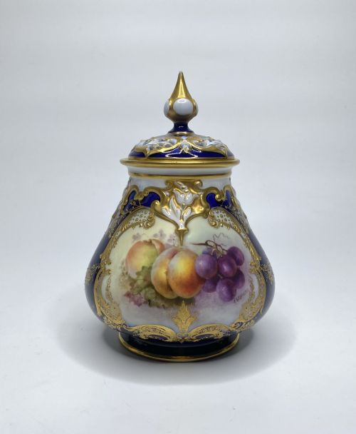 Royal Worcester Pot Pourri. Fruit. Richard Sebright, D. 1913.