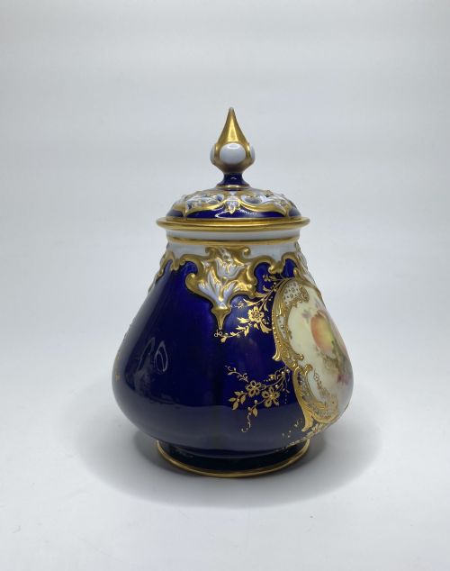 fig 1. Royal Worcester pot pourri. Fruit. Richard Sebright, d. 1913.