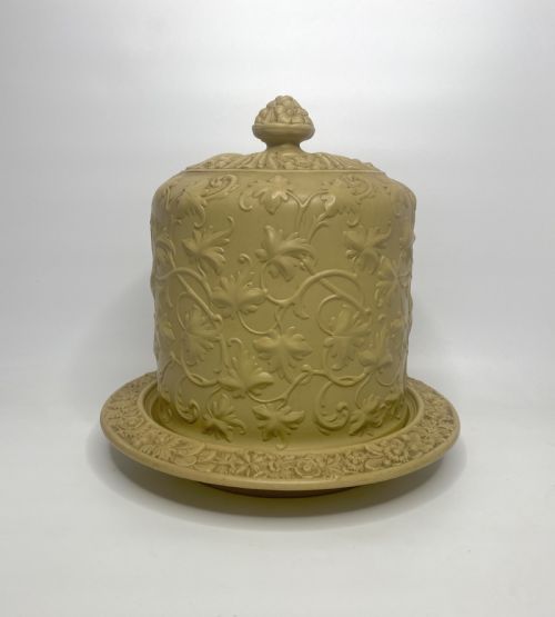 Drabware Stilton Cheese Dome & Stand, C. 1840.