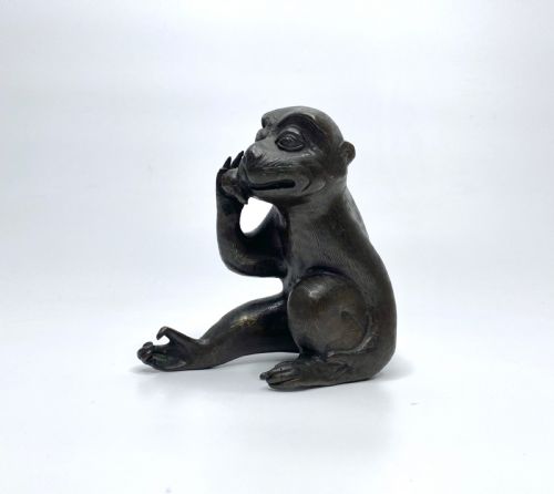 Chinese Bronze Monkey, 17th C. Ming Dynasty.