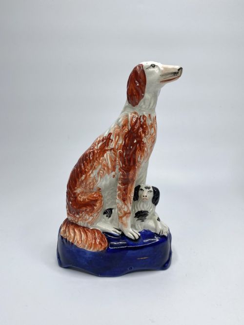 fig 1. Pair Staffordshire Irish Setters, c. 1850.