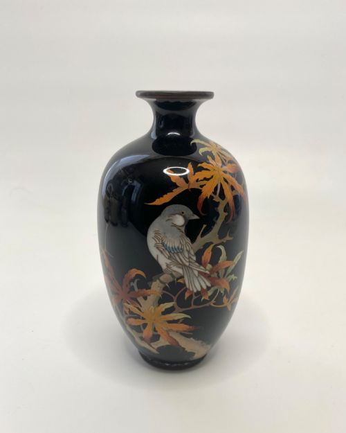 Japanese Cloisonné Vase, C. 1890, Meiji Period.