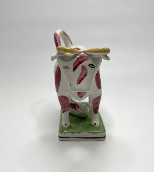 fig 1. English pearlware cow creamer, c. 1830.
