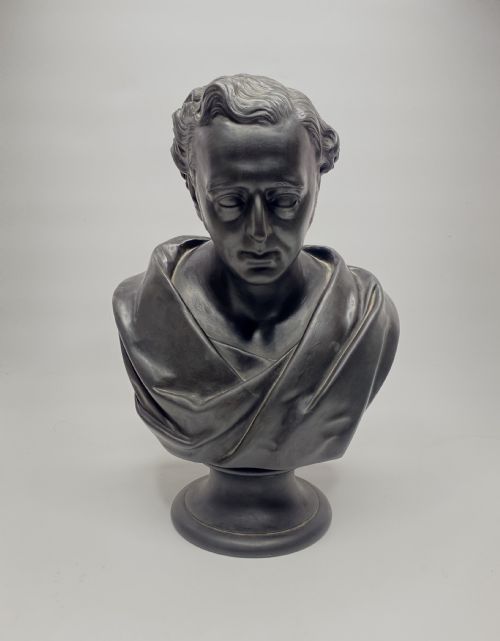 Wedgwood Basalt Bust, George Stephenson, D. 1872.