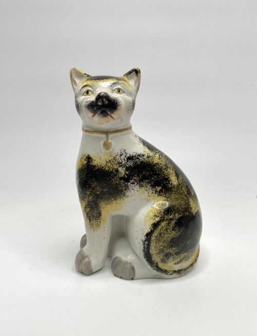 Staffordshire Seated Cat, C. 1850.