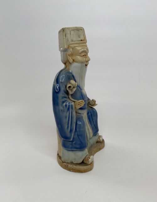 fig 1. Chinese figure Cai Shen, c. 1800, Jiaqing Period.