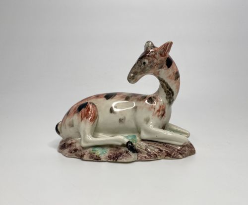 Staffordshire Porcelain ‘Hind at Lodge’, C. 1790.