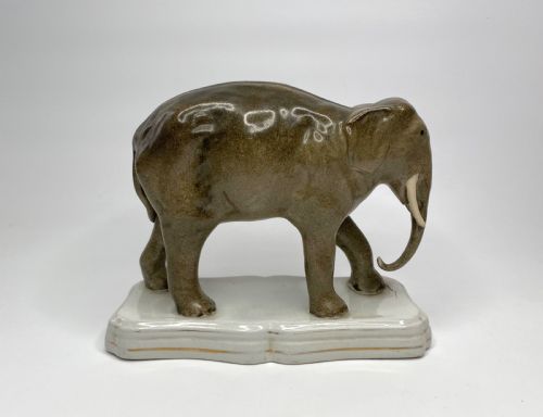 Staffordshire Pottery Elephant ‘Jumbo’ C. 1860.