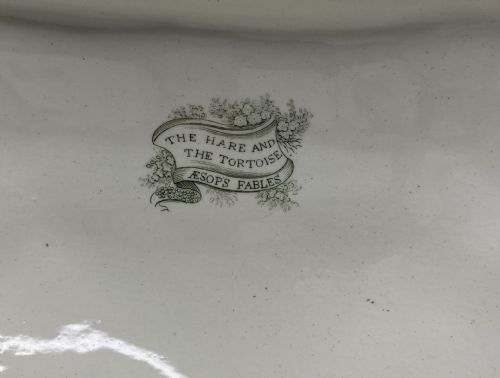 fig 1. Copeland & Garrett ‘Aesops Fables’ tureen, cover & ladle, c. 1840.