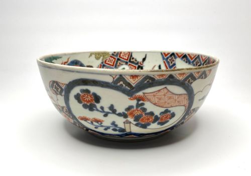 fig 1. Imari porcelain bowl, Arita, Japan, c. 1700, Genroku Period.