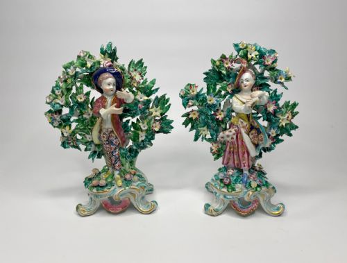 Fine Pair of Bow Porcelain Bocage Figures, New Dancers, C. 1765.