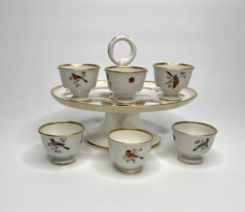 Coalport Porcelain Egg Stand, C. 1830.