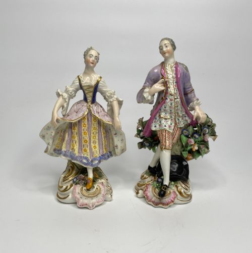 Pair Derby Figures of Minuetters, C. 1780.