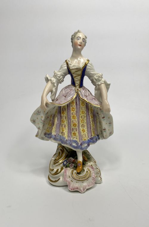 fig 1. Pair Derby figures of Minuetters, c. 1780.